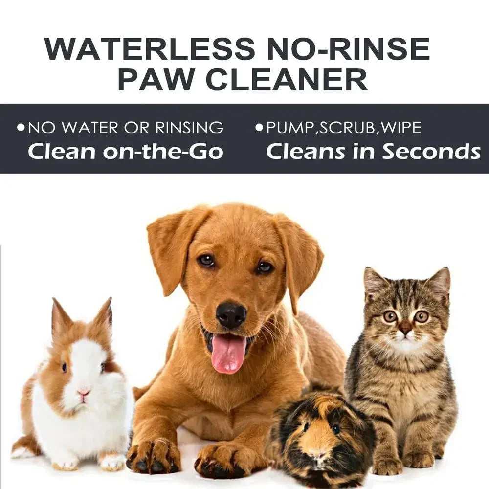 Espuma limpiadora sin agua para patas de perros - Mousse de limpieza sin enjuague