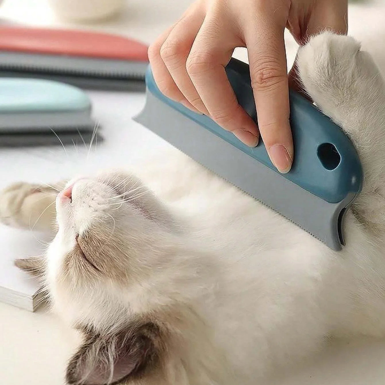 Cepillo Quita Pelos de Mascotas - Funciona en Muebles, Sofás y Ropa