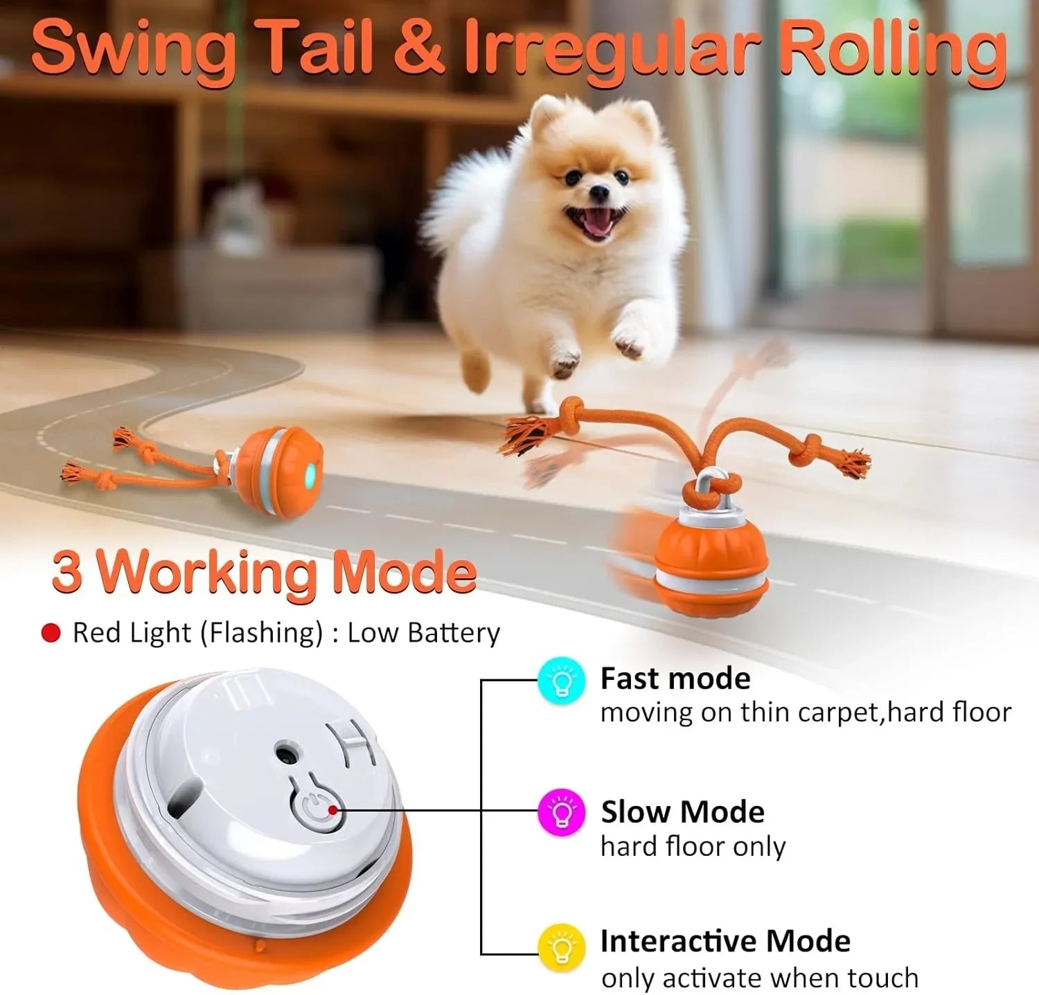 Smart Rolling Ball - Interactive Dog Toy
